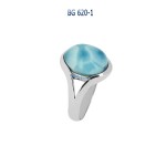 bague argent larimar blue stone