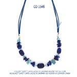 collier blue stone argent 925 silver larimar lapis-lazuli