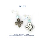 bo volcano argent pierre de lave croix ajourée nacrée perle larimar 925 silver lava stone mother of pearls cross larimar earrings