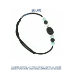 collection volcano le bijou bleu bleu by Blue Sone bracelet larimar argent pierre de lave - lava stone silver