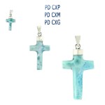 bijou pendentif croix argent larimar 925 silver cross larimar pendant jewel