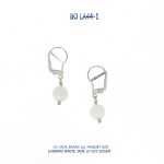 blue stone 925 silver earrings - bo argent 925 - jade