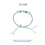 bracelet blue stone shiva eye oeil de sainte lucie larimar