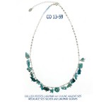 collier blue stone larimar argent 925 silver