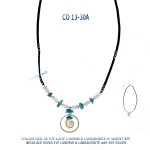 collier blue stone œil de sainte lucie labradorite larimar argent 925 silver shiva eye