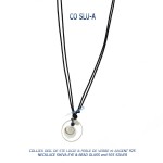 collier blue stone œil de sainte lucie argent 925 silver shiva eye