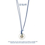 collier blue stone œil de sainte lucie argent 925 silver shiva eye