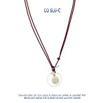 collier blue stone oeil de sainte lucie argent 925 silver shiva eye