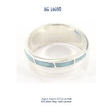 bague ring silver argent larimar blue stone