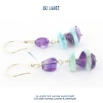 bo earrings argent 925 silver amethyste larimar dolce vita