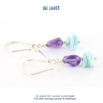 bo earrings argent 925 silver amethyste larimar dolce vita