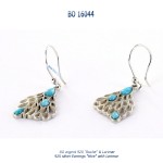 bo earrings luxury larimar blue-stone