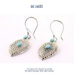 bo earrings luxury larimar blue-stone