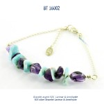 bracelet argent 925 silver amethyste larimar dolce vita