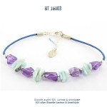 bracelet argent 925 silver amethyste larimar dolce vita