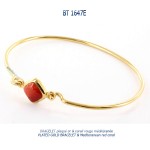 bracelet plaqué or plated gold blue stone