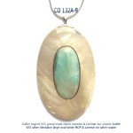 collier nacklace nacre mop larimar