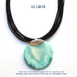 larimar necklace collier blue stone argent 925 silver