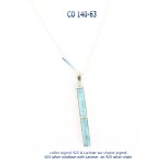 collier necklace argent silver larimar bluestone