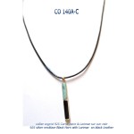 collier necklace argent silver larimar bluestone