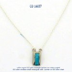 collier necklace argent silver larimar bluestone