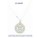 collier necklace argent silver larimar bluestone