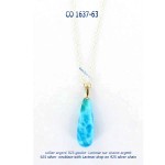 collier necklace argent silver larimar bluestone