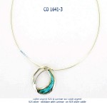 collier necklace argent silver larimar bluestone