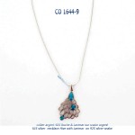 collier necklace argent silver larimar bluestone