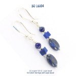larimar bo earrings blue stone argent 925 silver lapis-lazuli