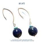 bo earrings classico blue stone larimar lapis-lazuli