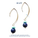 bo earrings classico blue stone larimar lapis-lazuli