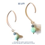 boucles oreilles earrings cyanite larimar bijou blue stone classico