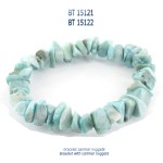 larimar bracelet blue stone argent 925 silver bijou jewel