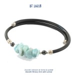 bracelet memory form memoire de forme larimar blue stone bijou