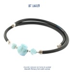 bracelet memory form memoire de forme larimar blue stone bijou