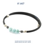 bracelet memory form memoire de forme larimar blue stone bijou