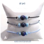 bracelet classico blue stone larimar lapis-lazuli