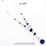 larimar necklace collier blue stone argent 925 silver lapis-lazuli