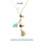 larimar necklace collier blue stone argent 925 silver agate agata classico